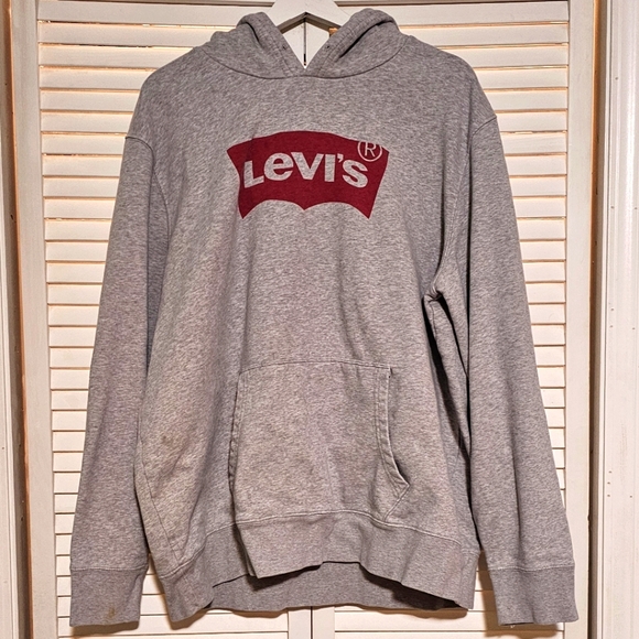 VINTAGE Levi's | Logo Front Pocket Hoodie Pullover Sweatshirt Size XL - Picture 1 of 9